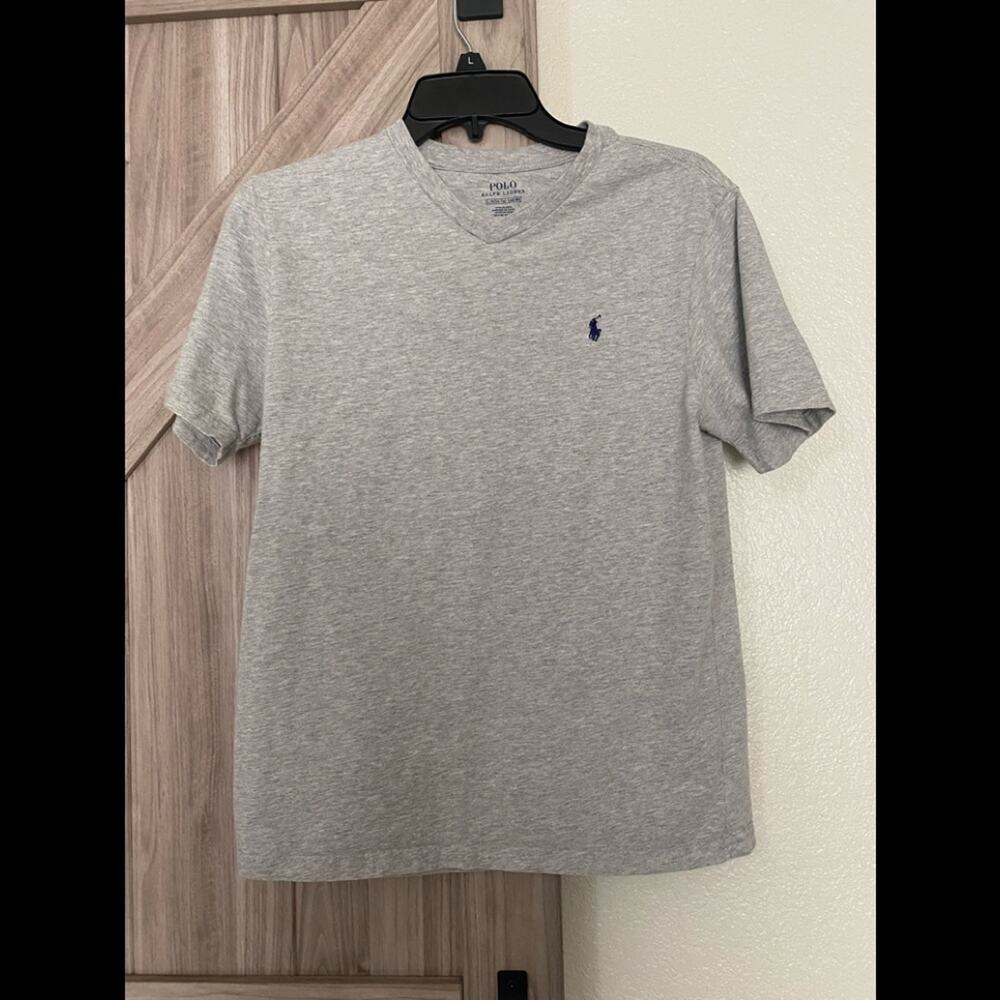Polo Ralph Lauren boys large gray short sleeve T-shirt